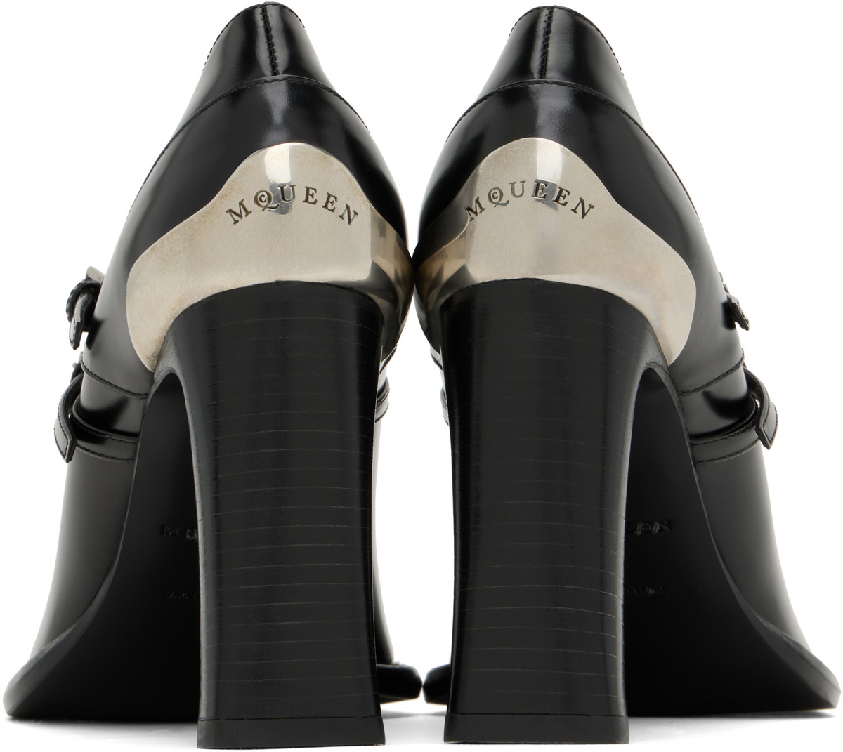 McQueen Black Niko Mary Jane Heels
