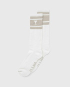 Ami Paris Adc Striped Socks White/Beige - Mens - Socks