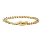 All Blues Gold Double Lap Rope Bracelet