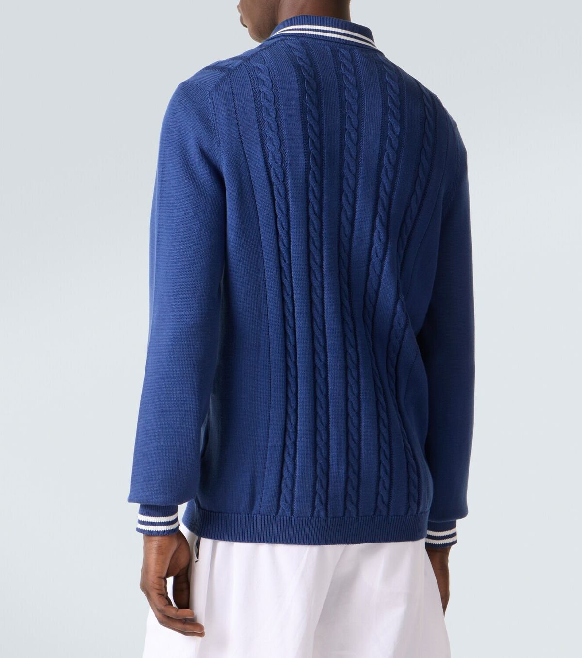 Brunello Cucinelli Cable-knit embroidered cotton cardigan Brunello
