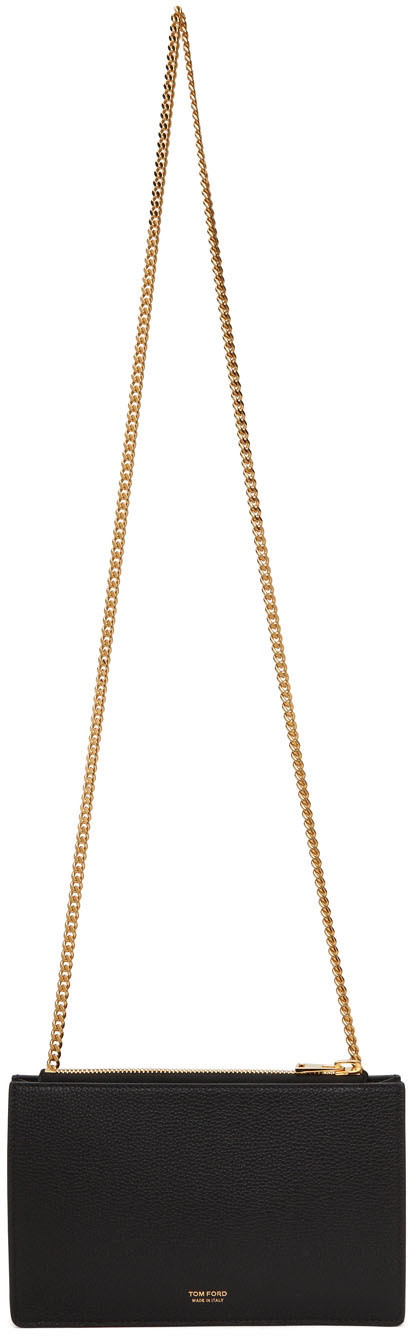 Tom Ford Mini Label Denim Chain Top-Handle Bag