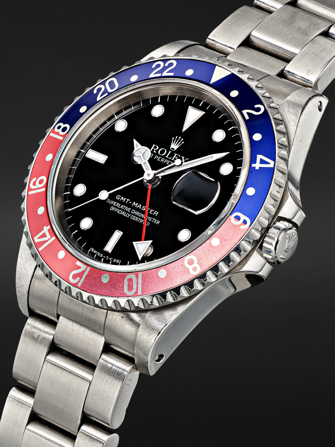 Stephanie Windsor - Rolex Vintage 1996 Pepsi GMT Master Automatic 40mm Stainless Steel Watch, ref. 16700 (Fits up to 7.5'' wrist)