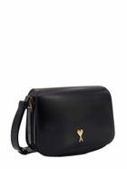 Ami Alexandre Mattiussi Leather Shoulder Bag With Logo Monogram