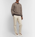 Thom Sweeney - Mélange Wool and Cashmere-Blend Sweater - Brown