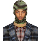 Calvin Klein 205W39NYC Brown and Green Striped Balaclava