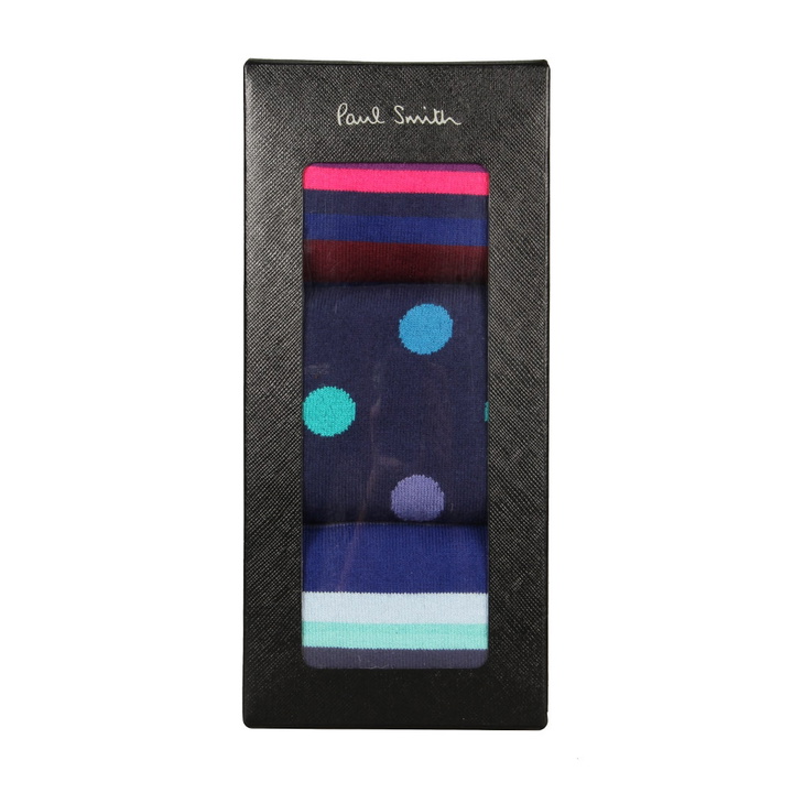 Photo: 3-Pack Socks - Purple Multi