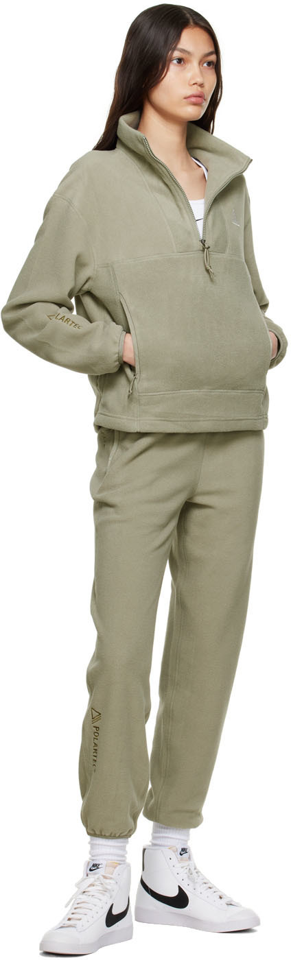 Nike Green Recycled Polyester Lounge Pants
