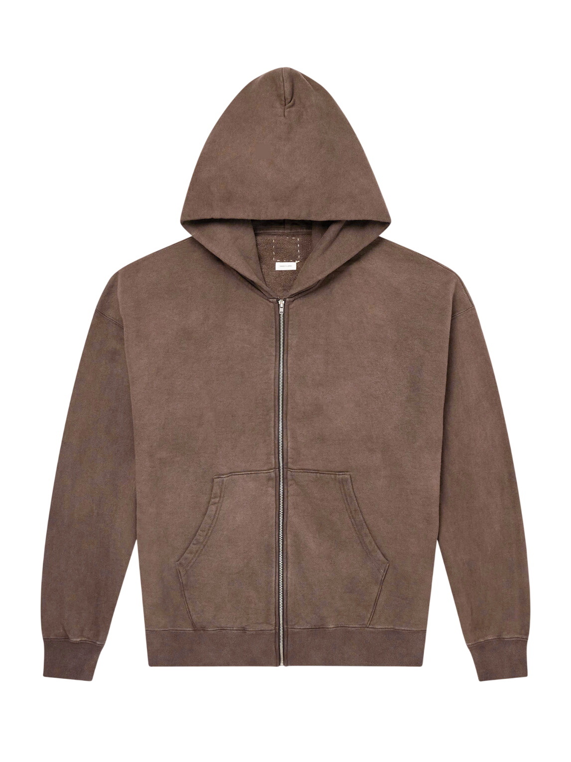 Visvim - Court Garment-Dyed Cotton-Blend Jersey Hoodie - Burgundy Visvim - Court Garment-Dyed Cotton-Blend Jersey Hoodie - Burgundy