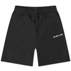Helmut Lang Men's Core Logo Sweat Short in Black