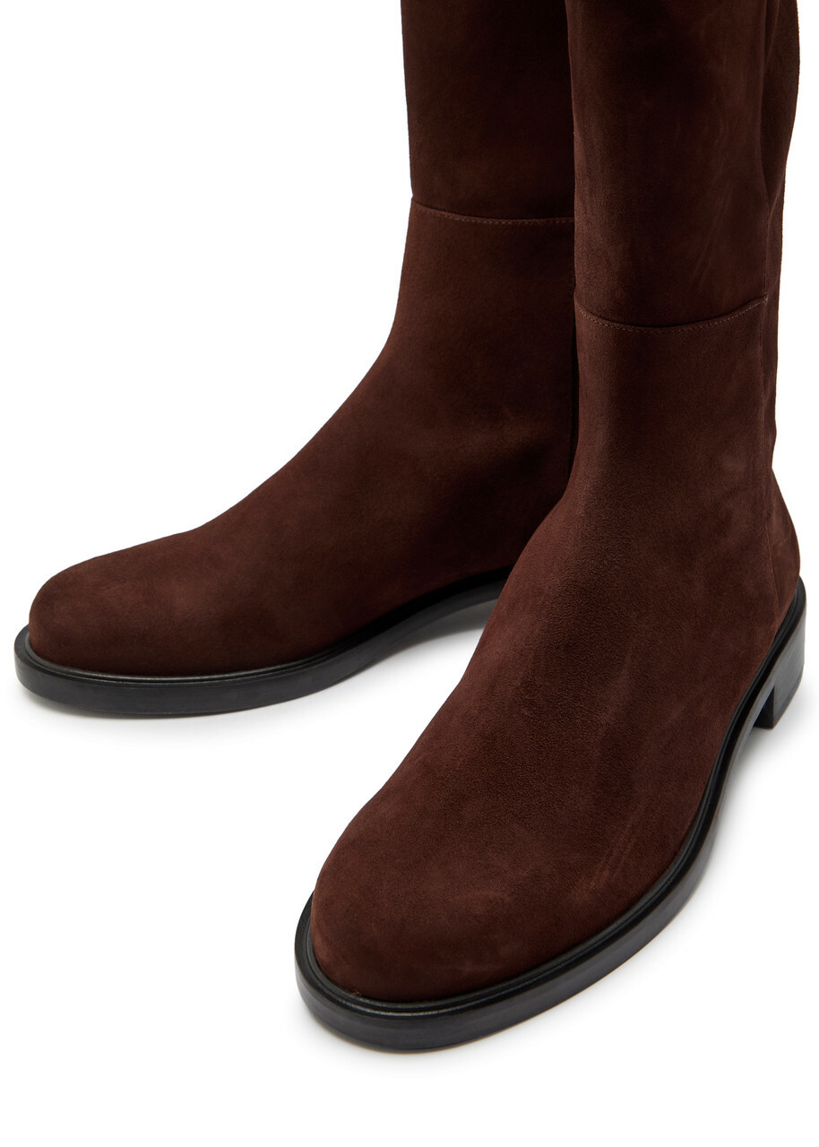 Stuart Weitzman 5050 Gisele Suede Knee-high Boots Brown