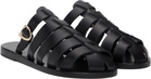 Ancient Greek Sandals Black Cosmia Sandals