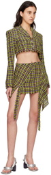 Rave Review Black Folka Miniskirt