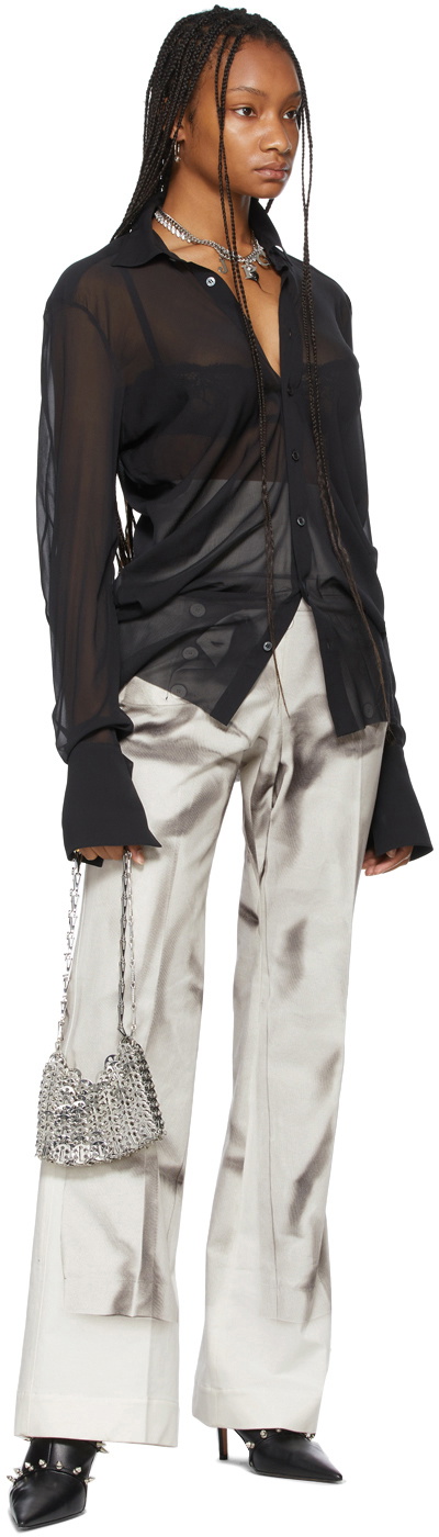 Jean Paul Gaultier SSENSE Exclusive Off-White Les Marins Trompe L'oeil  Bridges Trousers