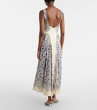 Alémais Printed linen-blend dress