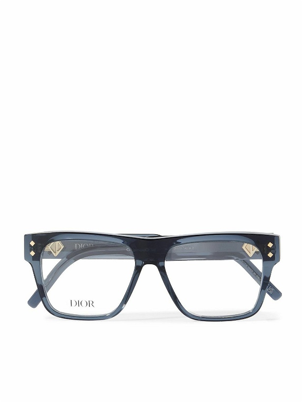 Photo: Dior Eyewear - CD Diamond S6I Square-Frame Acetate Optical Glasses