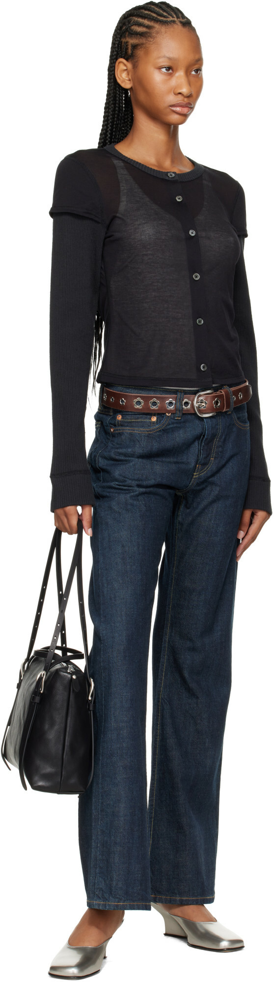 OUR LEGACY Blue Rover Cut Jeans