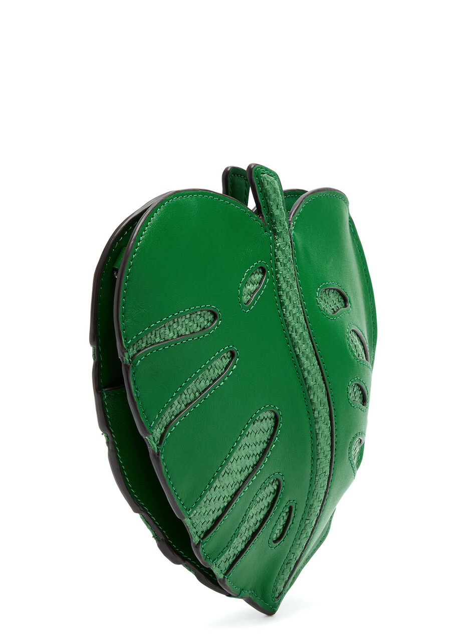 Kate Spade New York Playa 3D Leaf Leather Cross-body bag - Green - One Size