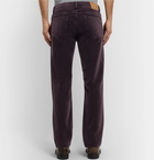 Massimo Alba - Alunga Cotton-Velvet Trousers - Burgundy