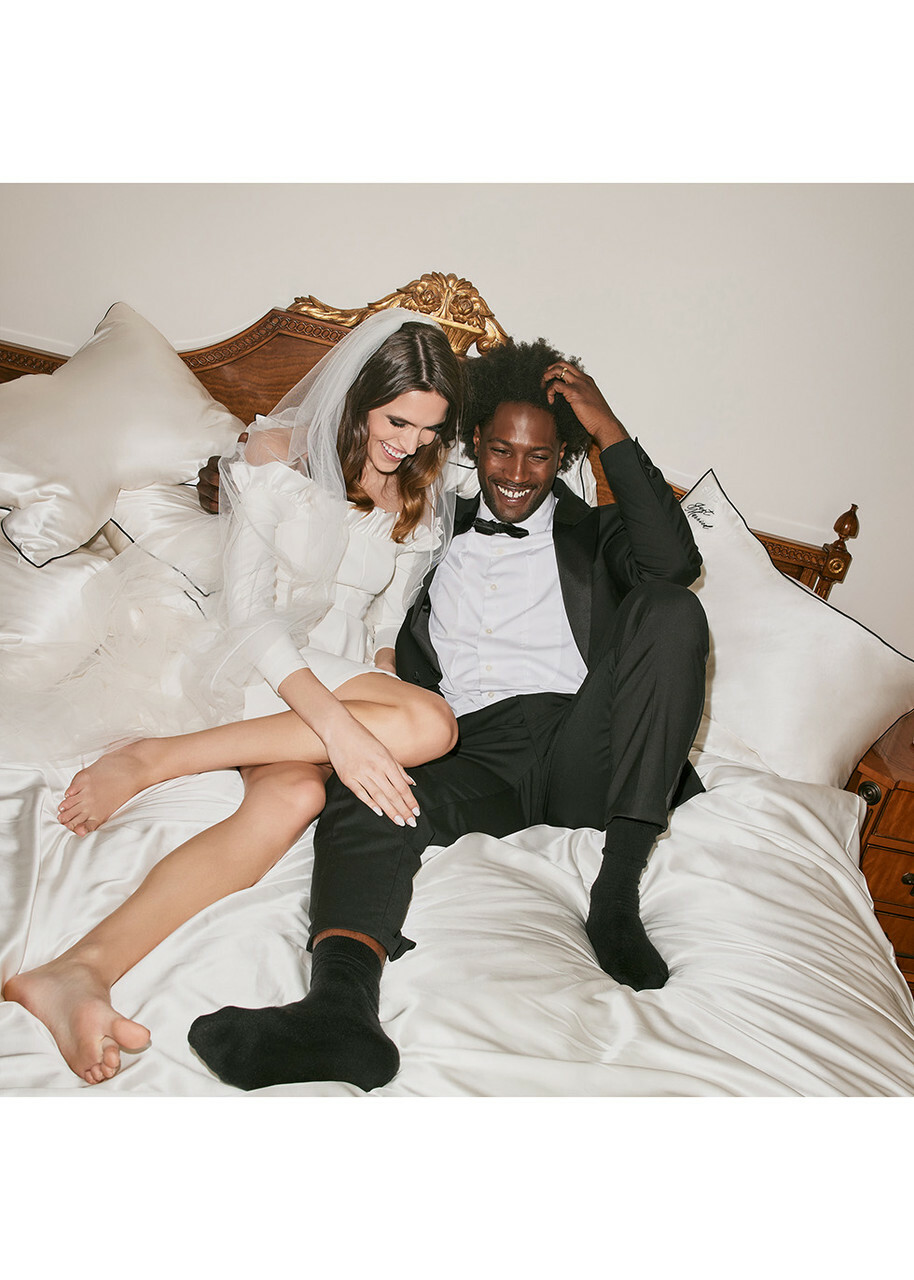 Slip Pure Silk Queen Pillowcase Duo - Just Married