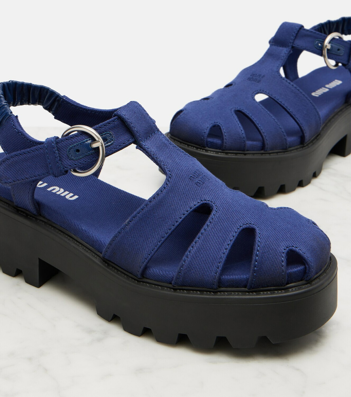 Miu Miu Platform slingback sandals