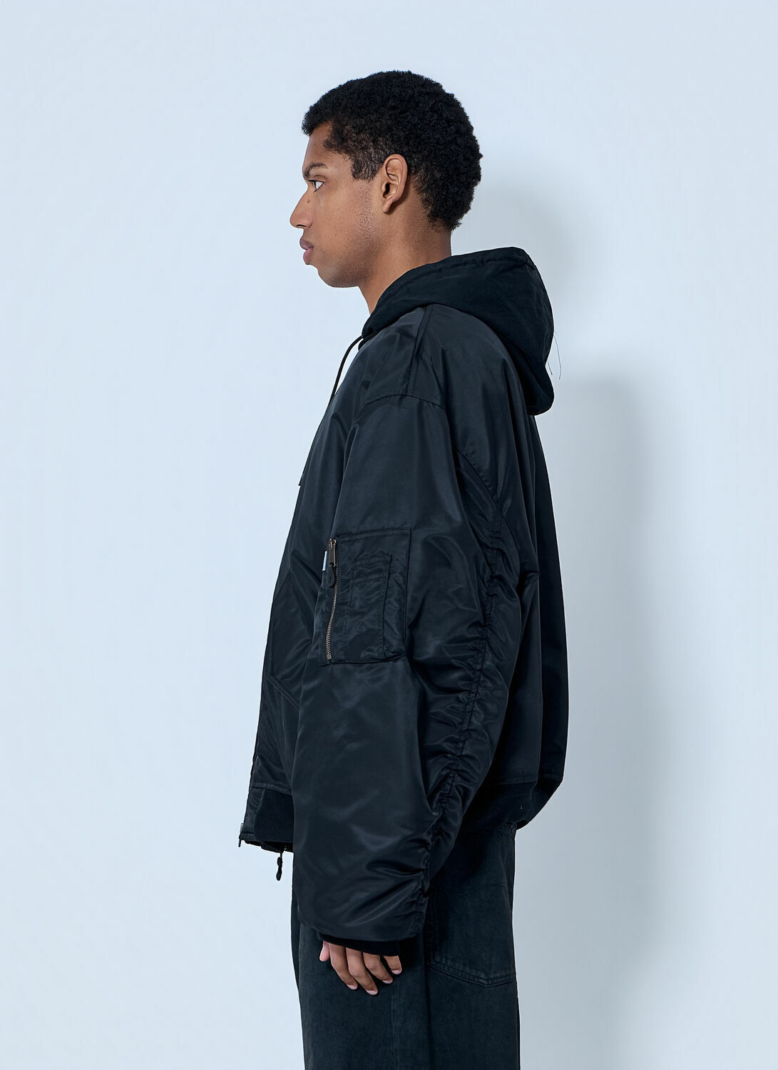 Balenciaga Hooded Bomber Jacket