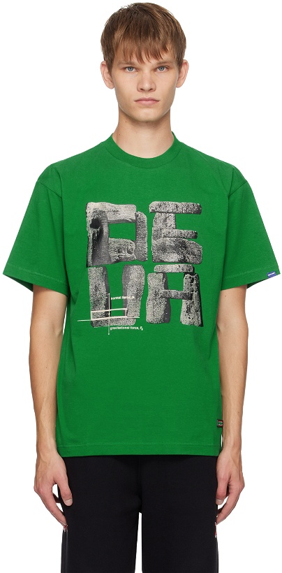 Photo: DEVÁ STATES Green Printed T-Shirt