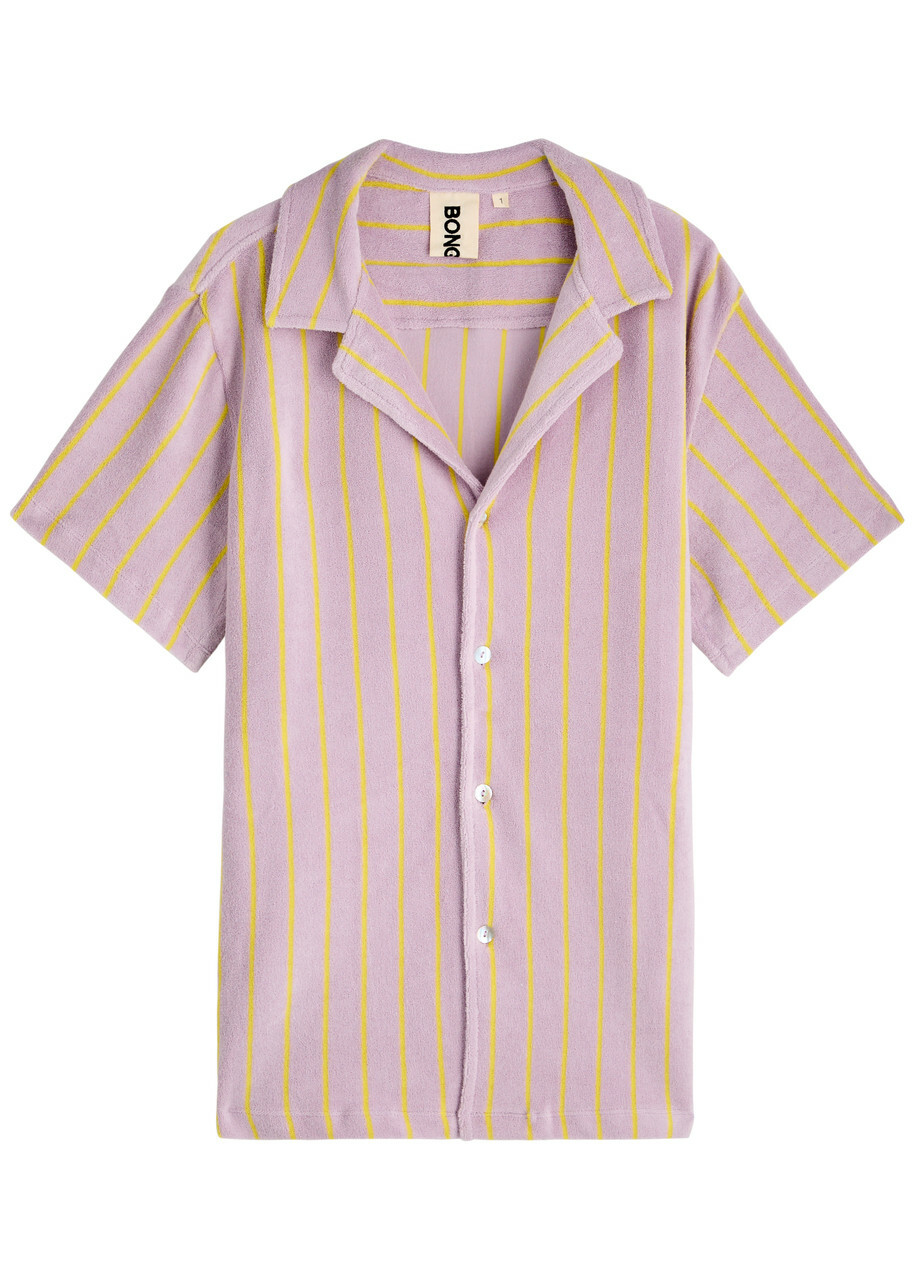 Bongusta Naram Striped Terry Shirt Lilac