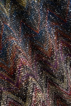 Missoni Embellished Zigzag-intarsia Trench Coat Multicoloured