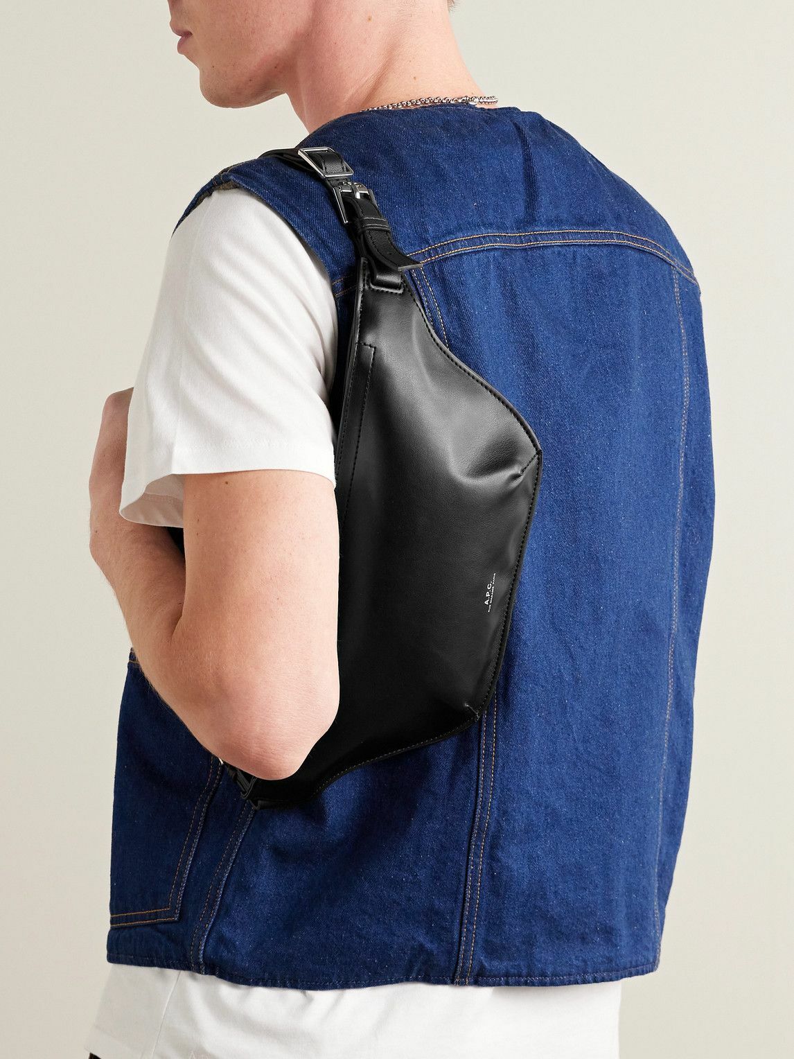 A.P.C. - Nino Medium Recycled-Faux Leather Belt Bag A.P.C.