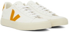 Veja White & Yellow Campo Chromefree Sneakers