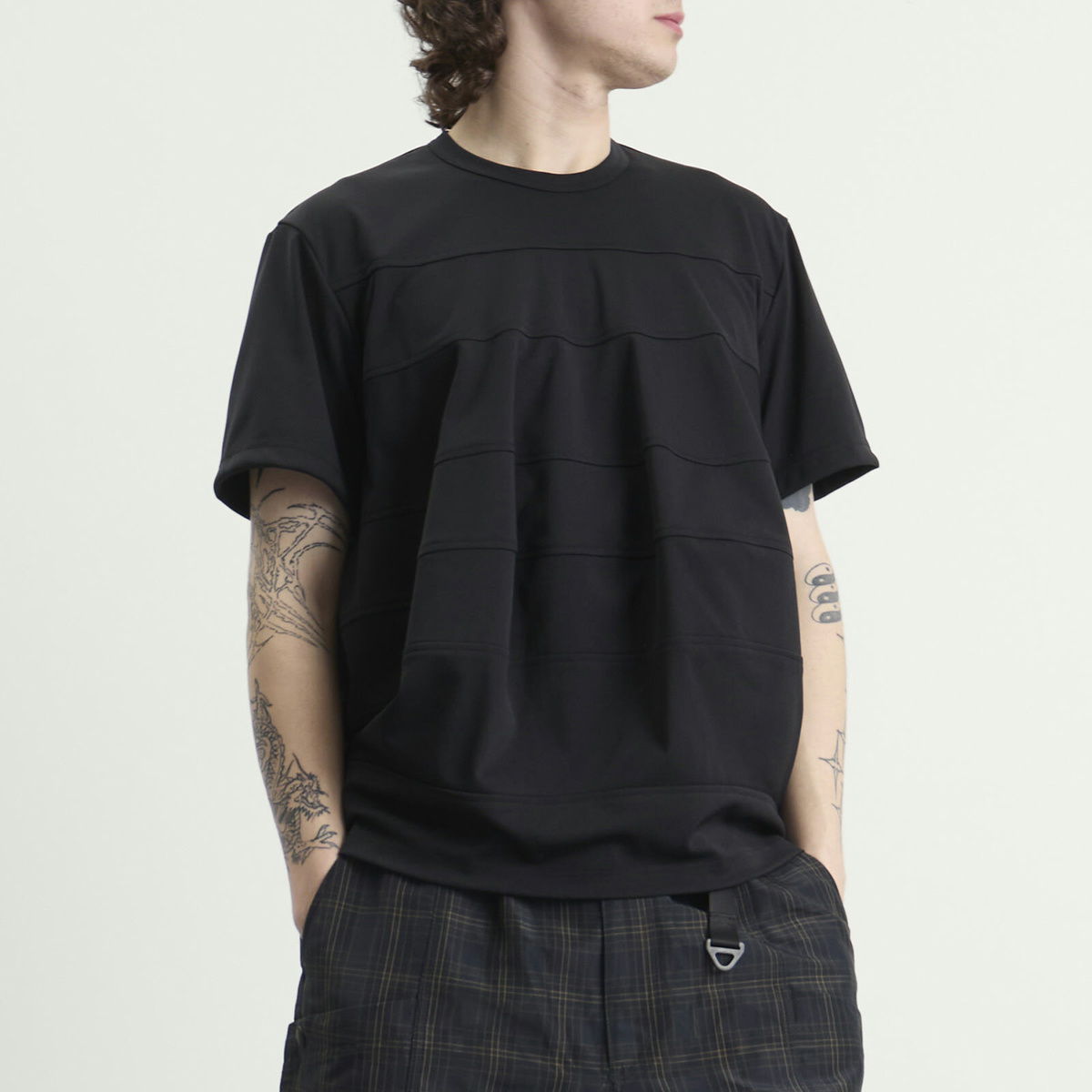 Comme des Garçons Homme Plus Men's Smooth Thick T-Shirt in Black