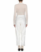 Manila Grace Womens Pants Ivory