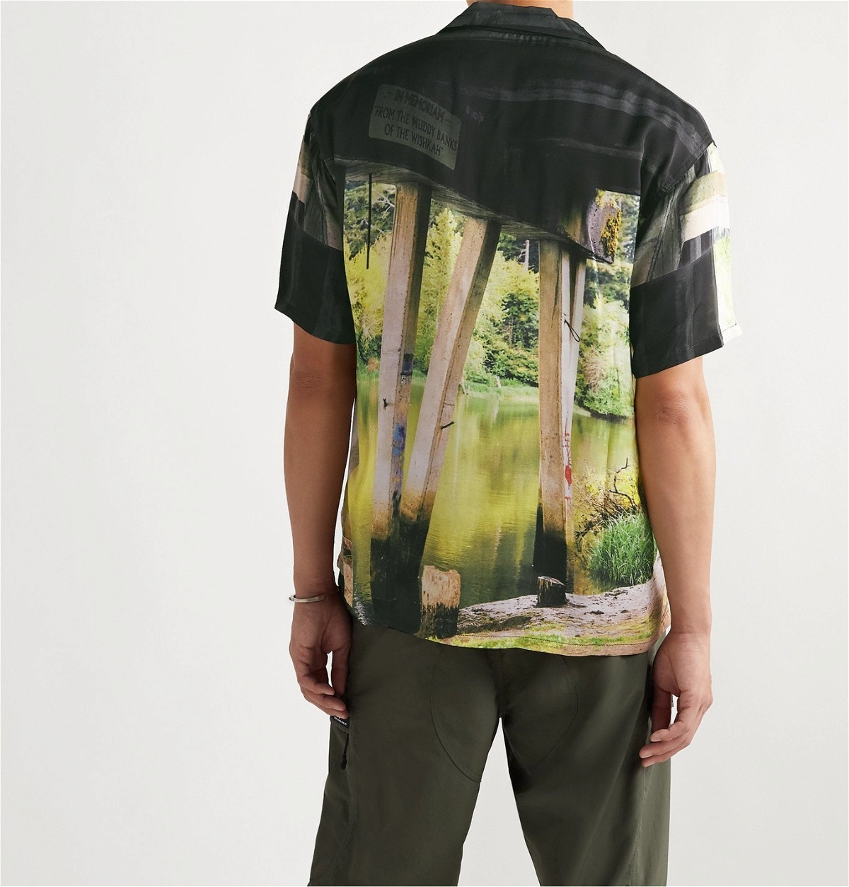 Flagstuff - Under the Bridge Camp-Collar Printed Woven Shirt ...