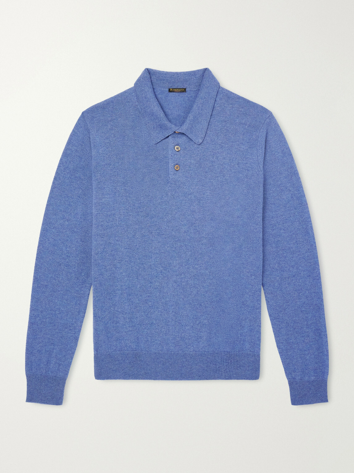 Rubinacci - Cashmere Polo Shirt - Blue