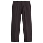 Auralee Men's Garment-Dyed Shuttle Weather Trouser in Dark Brown