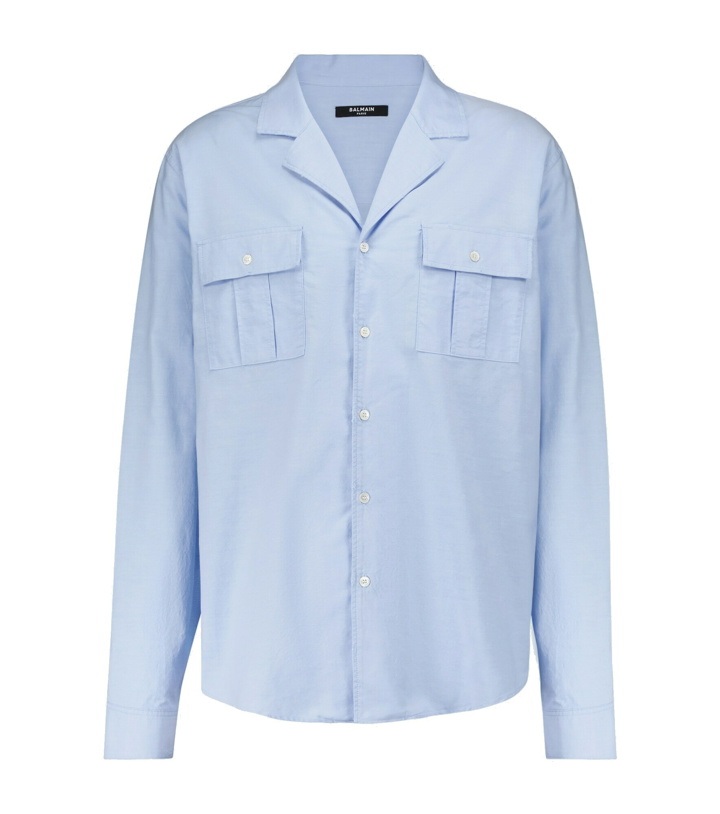 Photo: Balmain - Camp-collar cotton shirt