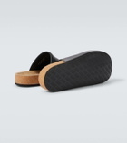 Balenciaga x Scholl leather mules