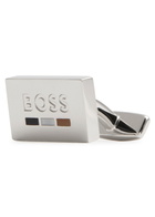 Boss Logo-engraved Metal Cufflinks - Silver - One Size