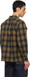 South2 West8 Khaki & Navy 6 Pocket Shirt