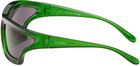 LOEWE Green Arch Mask Sunglasses