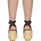 Valentino Garavani Black Valentino Garavani VLogo Wedge Espadrilles