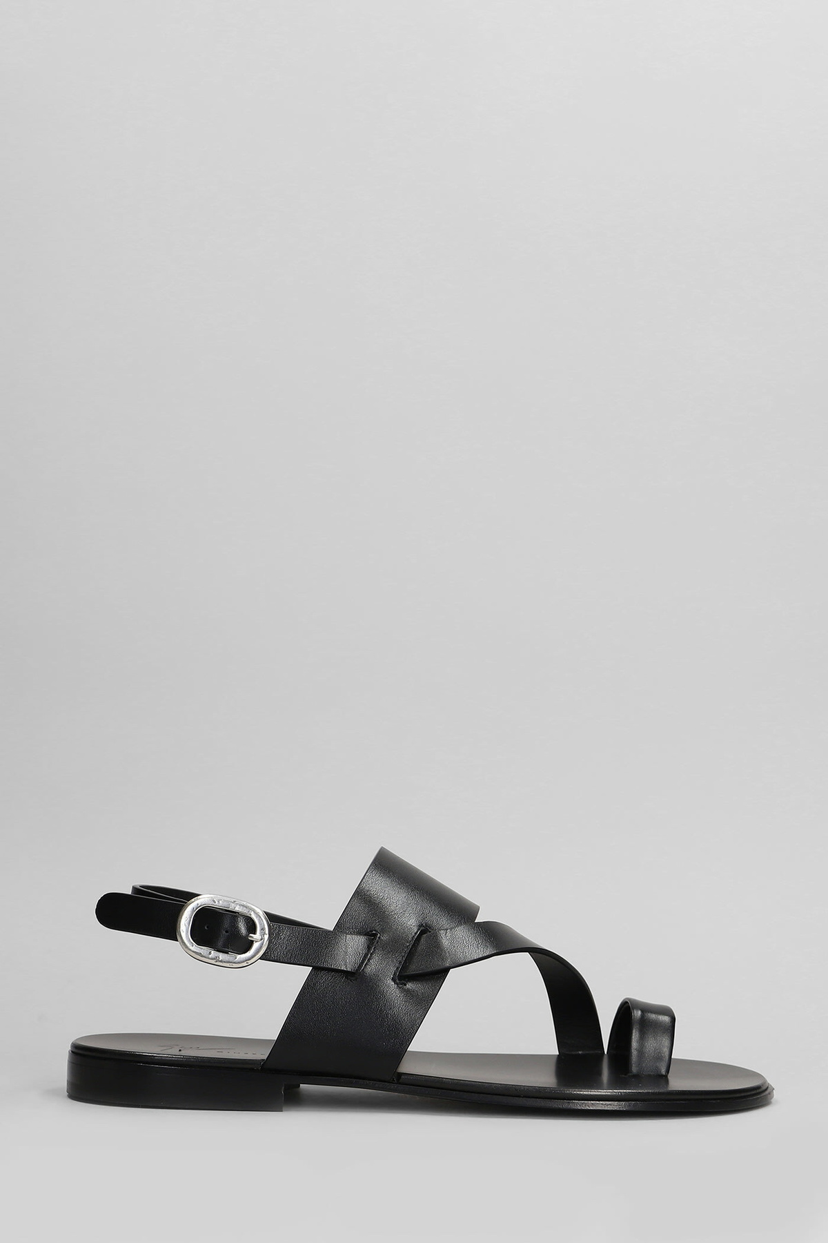 Giuseppe Zanotti Sandals In Black Leather
