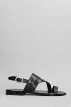 Giuseppe Zanotti Sandals In Black Leather