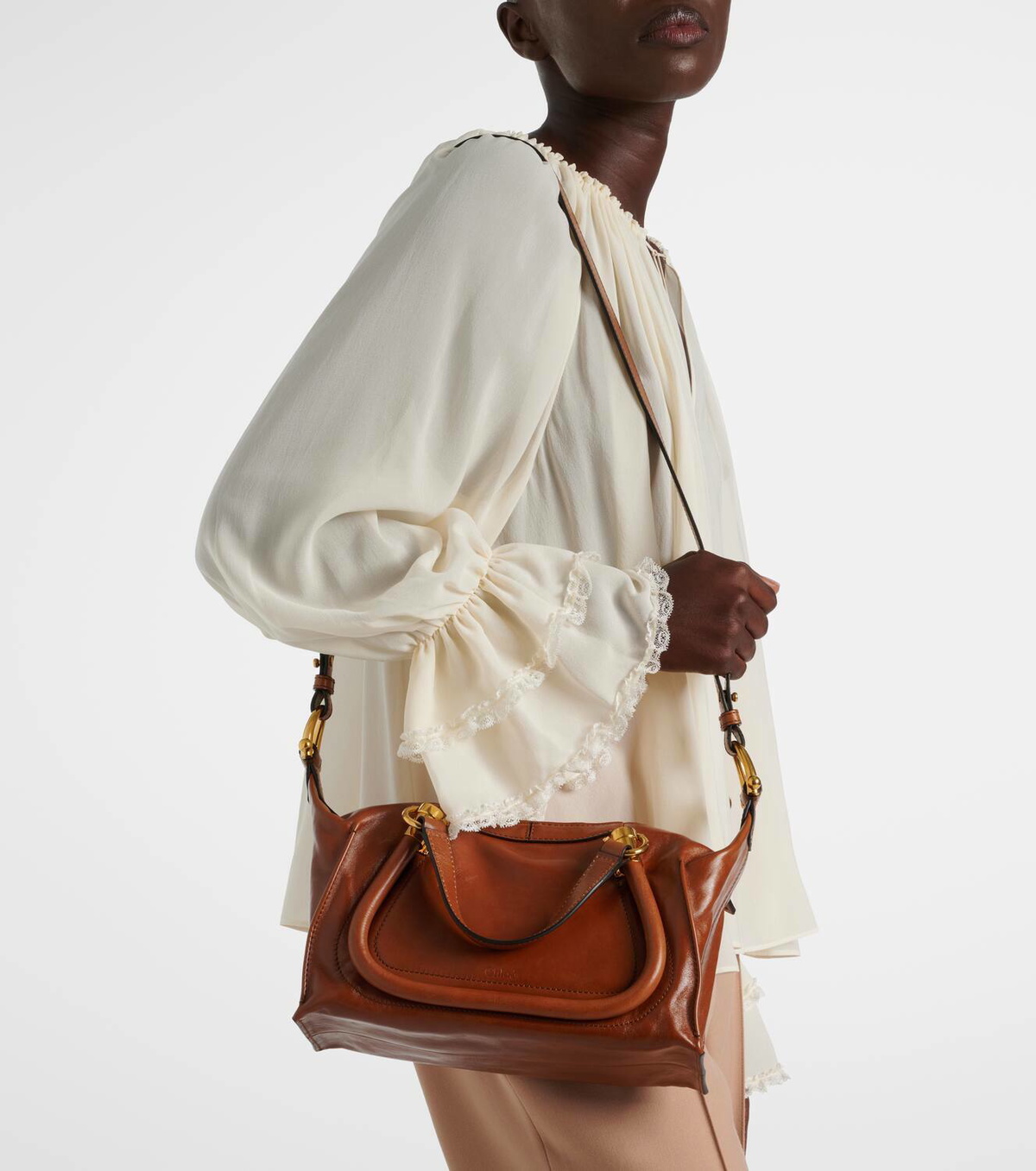 Chloé Paraty 24 Small leather tote bag Chloe