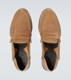 Christian Louboutin Penny No Back suede loafers