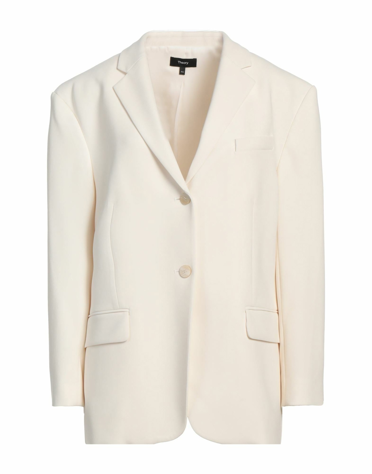 Theory Womens Blazer Ivory