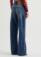 Jean Paul Gaultier Button-through Wide-leg Jeans Blue