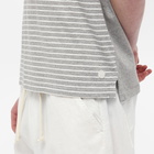 Folk Men's Stack Stripe T-Shirt in Grey Melange/White