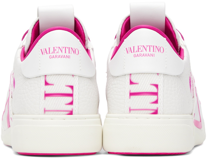 Valentino Garavani White & Pink VL7N Sneakers Valentino Garavani