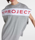 Y/Project Logo cotton jersey minidress